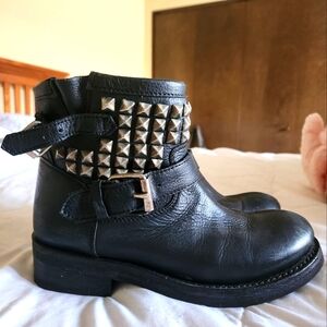 Ash studded motorcycle booties